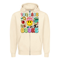 Sandshell 100 days in the books Zipper Hoodie - MaliasSmallBusiness