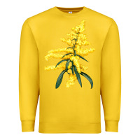 Lemon Botanical Goldenrod Premium Sweatshirt - LillyAllenDesigns