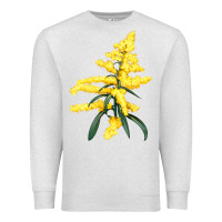 Oatmeal Heather Botanical Goldenrod Premium Sweatshirt - LillyAllenDesigns