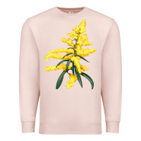 Pale Pink Botanical Goldenrod Premium Sweatshirt - LillyAllenDesigns