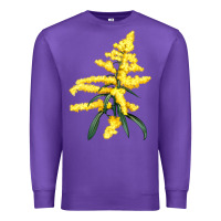 Purple Botanical Goldenrod Premium Sweatshirt - LillyAllenDesigns