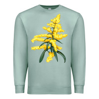 Seafoam Botanical Goldenrod Premium Sweatshirt - LillyAllenDesigns