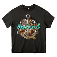 Asphalt anchored hebrews 6 19 Heavy Core Tee - texasbilliewilder