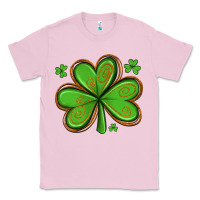 Bubblegum Pink st patricks day shamrock with glitter Classic Tee - Artiststas