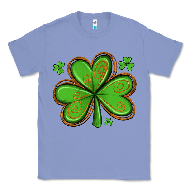 St Patricks Day Shamrock With Glitter Classic Tee by Artiststas | Teevron