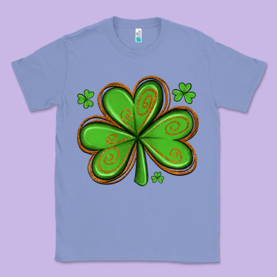 St Patricks Day Shamrock With Glitter Classic Tee Designed By Artiststas
