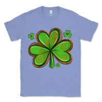 Colony Blue st patricks day shamrock with glitter Classic Tee - Artiststas