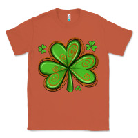 Copper st patricks day shamrock with glitter Classic Tee - Artiststas