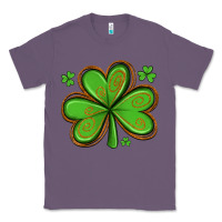 Lavender st patricks day shamrock with glitter Classic Tee - Artiststas