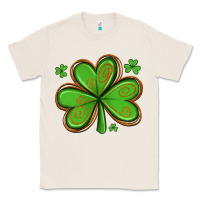 Natural st patricks day shamrock with glitter Classic Tee - Artiststas
