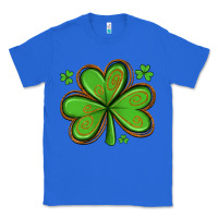 True Royal st patricks day shamrock with glitter Classic Tee - Artiststas