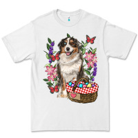 White Easter Aussie Australian Shepherd Premium Tee - RanaPortraitStore