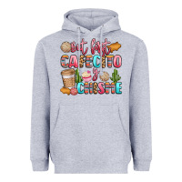 Heather Grey but first cafecito y chisme Heavyweight Hoodie - LillyAllenDesigns