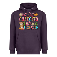Plum but first cafecito y chisme Heavyweight Hoodie - LillyAllenDesigns