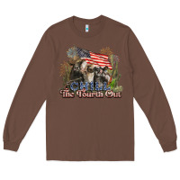 Chestnut chill the fourth out cows 4th july america Long Sleeve Tee - NancyCooperArtShop