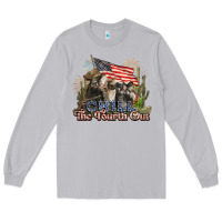 Moon Dust chill the fourth out cows 4th july america Long Sleeve Tee - NancyCooperArtShop