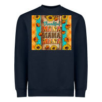 Navy Thankful mama mama mama Heavyweight Sweatshirt - Artiststas