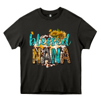 Asphalt blessed nana with sunflowers Heavy Core Tee - texasbilliewilder