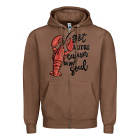 Chestnut got a little cajun in my soul Zipper Hoodie - MaliasSmallBusiness