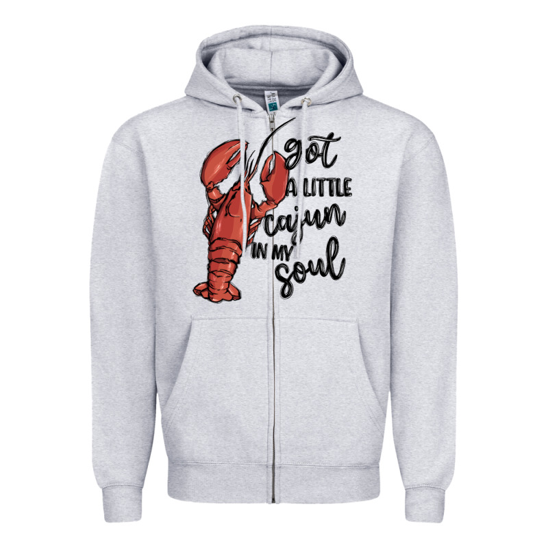Got A Little Cajun In My Soul Zipper Hoodie by MaliasSmallBusiness | Teevron