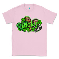 Bubblegum Pink st patricks day lucky western hearts Classic Tee - Artiststas