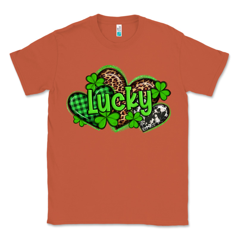 St Patricks Day Lucky Western Hearts Classic Tee by Artiststas | Teevron