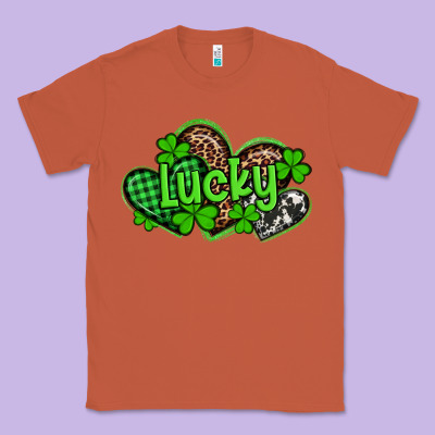 St Patricks Day Lucky Western Hearts Classic Tee Designed By Artiststas