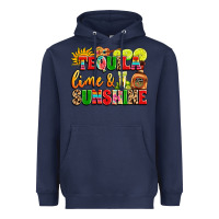 Navy tequila lime and sunshine Heavyweight Hoodie - LillyAllenDesigns