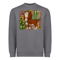 Storm Hereford cactus sunflower Heavyweight Sweatshirt - JahusDesignShop