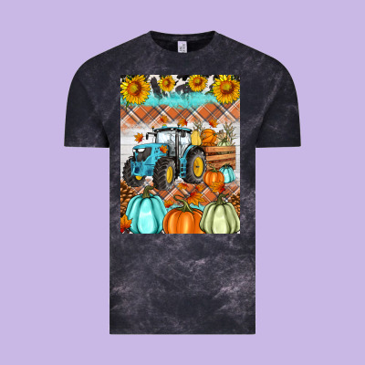 Fall Farm Tractor Air Freshener Vintage Tee Designed By Artiststas