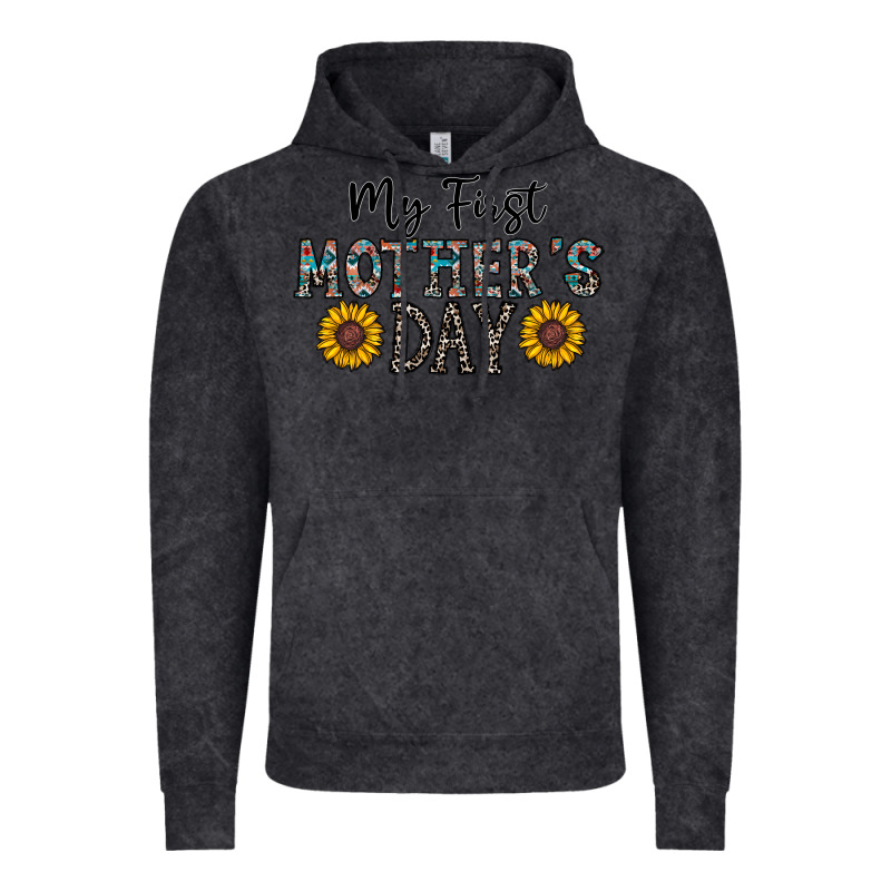 My First Mother's Day Vintage Hoodie by CowhideDigitalArt | Teevron