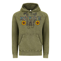 Vintage Olive my first mother's day Vintage Hoodie - CowhideDigitalArt