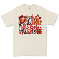 Bone just a girl who loves valentine Premium Tee - texasbilliewilder