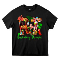 Black christmas respiratory therapist Heavy Core Tee - Zillion Design Studio