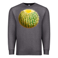 Charcoal Heather Golden Barrel Cactus Premium Sweatshirt - LillyAllenDesigns