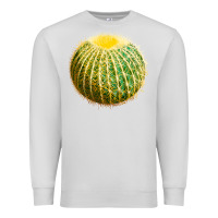 Dove Grey Golden Barrel Cactus Premium Sweatshirt - LillyAllenDesigns