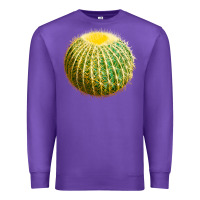 Purple Golden Barrel Cactus Premium Sweatshirt - LillyAllenDesigns