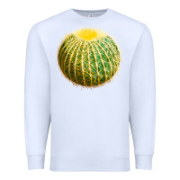White Golden Barrel Cactus Premium Sweatshirt - LillyAllenDesigns