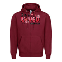 Burgundy i am loved john 3 16 Zipper Hoodie - MaliasSmallBusiness