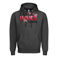 Charcoal Heather i am loved john 3 16 Zipper Hoodie - MaliasSmallBusiness