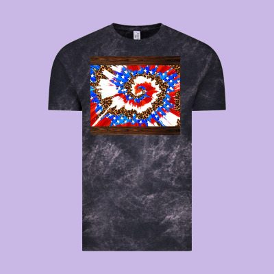 Usa Tie Dye Vintage Tee Designed By Adodesignshop