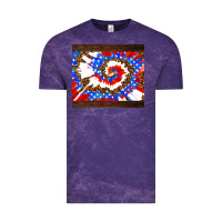 Cloud Purple usa tie dye Vintage Tee - AdoDesignShop