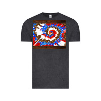 Vintage Black usa tie dye Vintage Tee - AdoDesignShop