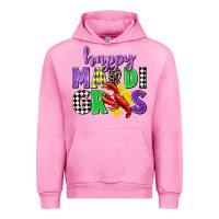 Fuchsia Pink happy mardi gras Urban Hoodie - CowGirlArtShop