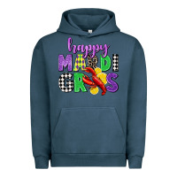 Pigment Midnight Navy happy mardi gras Urban Hoodie - CowGirlArtShop