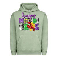 Pigment Oil Green happy mardi gras Urban Hoodie - CowGirlArtShop