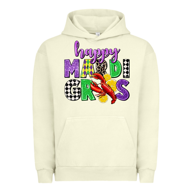 Happy Mardi Gras Urban Hoodie by CowGirlArtShop | Teevron