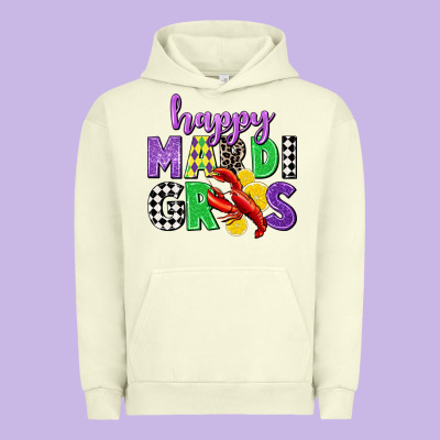 Happy Mardi Gras Urban Hoodie Designed By Cowgirlartshop