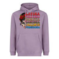 Lavender mexican sugar skull latina chingona bonita Heavyweight Hoodie - LillyAllenDesigns
