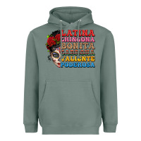 Sage mexican sugar skull latina chingona bonita Heavyweight Hoodie - LillyAllenDesigns